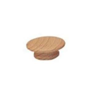  1X3/4 PLAIN RD WOOD KNOB