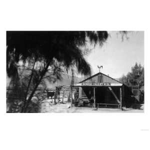 Exterior View of the Post Office and Store   Borego, CA Giclee Poster 