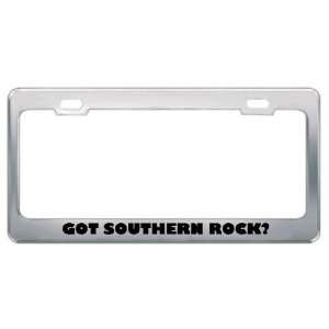 Got Southern Rock? Music Musical Instrument Metal License Plate Frame 