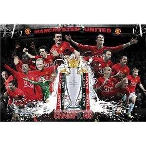  Manchester United Premier League Champs Poster