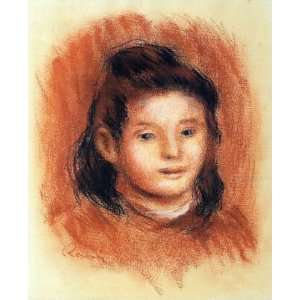 Oil Painting Girls Head Pierre Auguste Renoir Hand Painted Art 