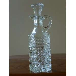  Faceted Glass Cruet 