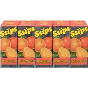 Ssips Orange Tangerine Boxed Juice Drink 10 pk  Grocery 