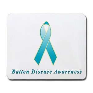  Batten Disease Awareness Ribbon Mouse Pad