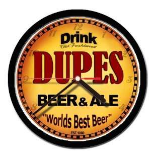  DUPES beer and ale cerveza wall clock 