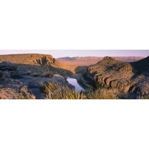 River Passing Through Mountains, Big Bend National Park, Texas, USA by 