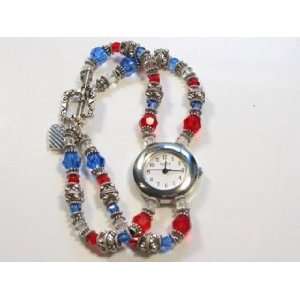  Message of Love Jewelry Red, White, Blue Watch Abernook Jewelry