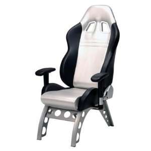 Pitstop Grand Prix Receiver Office Chair   SILVER 