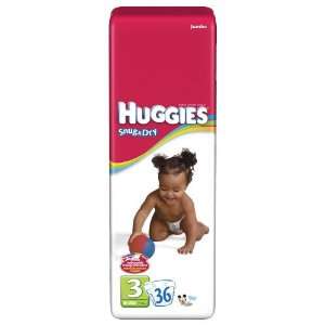 Huggies Snug & Dry Diapers Step 3, 36 Count (Pack of 4)  