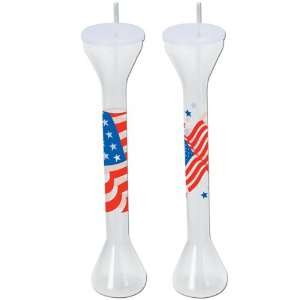  New   Patriotic Parti Yards Lid & Jumbo Case Pack 108 by 