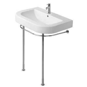 Duravit D1402900 White/Three Tap Holes Happy D 39 1/2 Wash Basin with 