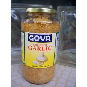 GOYA Chopped Garlic 32 oz Jar 1/2 t equals aproxx 1 Clove of Garlic 4 