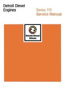 1938 2008 DETROIT DIESEL 110 Series Engine Shop Manual  