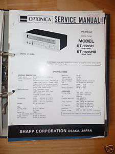 Service Manual Sharp SM 30H Amplifier,ORIGINAL  