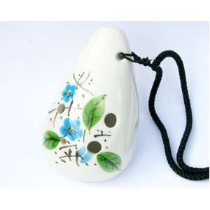  Wang Yue Ocarina in Alto C with Hand Painted Design 