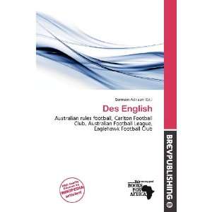  Des English (9786200627131) Germain Adriaan Books