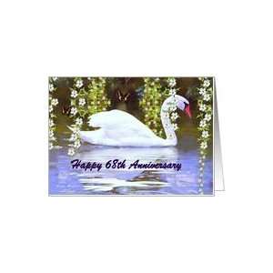 Business   Anniversary/Birthday / Year Specific 68th / Brier Swan Card