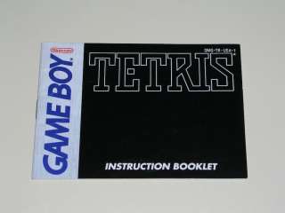 Tetris manual DMG TR USA 1   Nintendo Game Boy 045496730277  