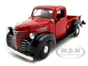 1941 PLYMOUTH PICKUP RED 124 DIECAST MODEL CAR  