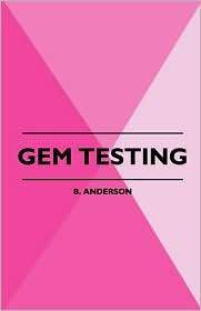 Gem Testing, (1445512424), B. Anderson, Textbooks   