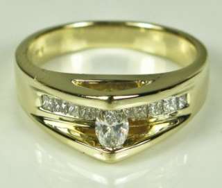 4099 Designer 14k Gold 1.00ctw G VS Marquise Diamond Engagement Ring 