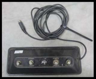 Used Peavey 4 Button Footswitch. Buttons Are Select, Stereo/Mono And 