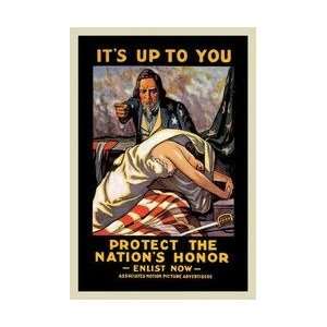  Its Up to You to Protect the Nations Honor 28x42 Giclee 