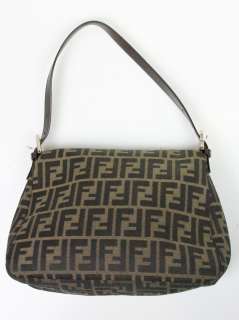 Fendi womens Mama zucca brown FF logo handbag tote $895  