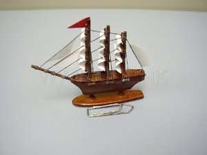 Miniature little clipper ship finished in WN  