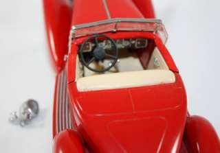 1934 Packard V12 LeBaron Speedster red diecast car The Danbury Mint 