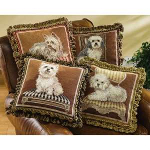  Yorkie Pillow, 18 Sq.