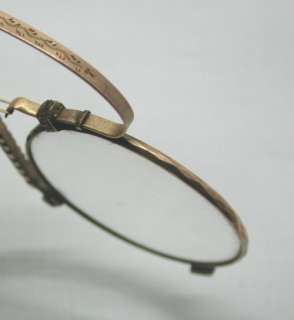 Antique Pair of 9ct Solid Rose Gold Framed Spectacles  