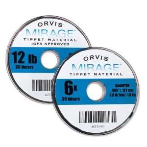 Mirage Fluorocarbon Tippet / Only 40 meter Spool 7X 0X, .013  