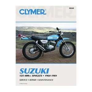    CLYMER REPAIR MANUAL SUZUKI 125 400CC SINGLES 64 81 Automotive