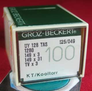 125/149 Groz Beckert 125 049 Industrial Sewing Machine Needles (60 