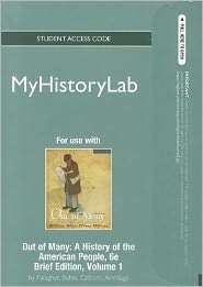 NEW MyHistoryLab Student Access Code Card for Out of Many Brief Volume 