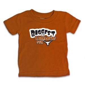  Texas Longhorns Infant Biggest Little Fan T Shirt Sports 