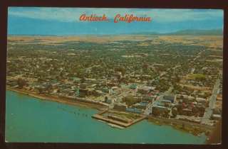 061411 AERIAL VIEW ANTIOCH CA CALIFORNIA POSTCARD 1960S  