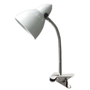  Grandrich G 4255 WHT Gooseneck Desk Lamp, White