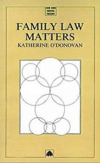 Family Law Matters NEW by Katherine ODonovan 9780745305073  