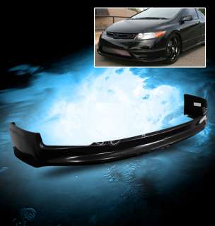 06 08 CIVIC 2DR COUPE MUGEN STYLE ABS FRONT BUMPER LIP SPOILER SKIRT 