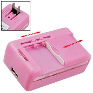  Gino 2 Pin Plug USB Port Pink Muti Function Li ion Battery 