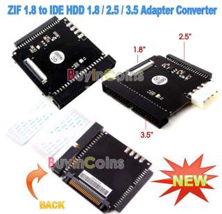 ZIF CE 1.8 to IDE HDD 1.8 / 2.5 / 3.5 Adapter Converter  