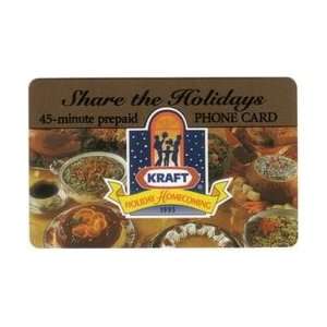 Collectible Phone Card 45m Kraft Foods Share The Holidays Homecoming 