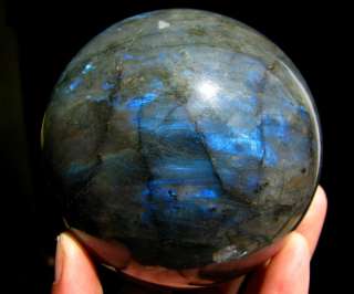0In Super Bright Labradorite Sphere From Madagascar  