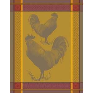  Bodrum Linens Andros Yellow Rooster Dish Towel Patio 