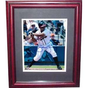  Signed Andruw Jones Picture   Color Framed   Autographed 