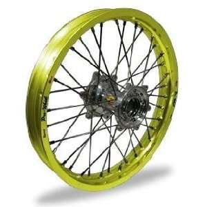 Wheel Pro Wheel 1.85x19 MX Rear Wheel   Yellow Rim/Silver Hub , Color 