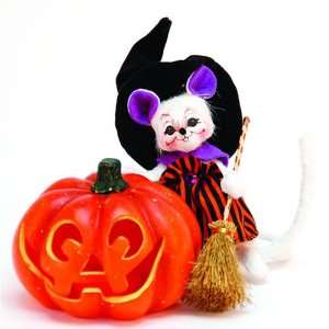  Annalee 300808 5 Witch Mouse with Lighted Pumpkin 