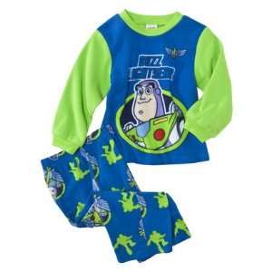   Boys Buzz Lightyear Blue Fleece 2 pc Pajamas (4T) 